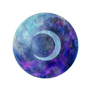 Grindstore Twilight Gl Mandala Chopping Board Blue (One Size)