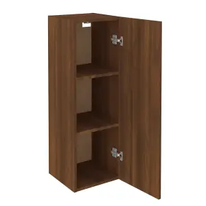 Berkfield TV Cabinet Brown Oak 30.5x30x90 cm Engineered Wood