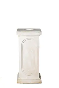 White Stone Royal Garden Urn with Plinth