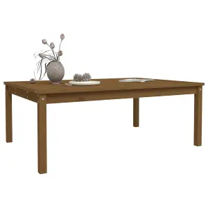 Berkfield Garden Table Honey Brown 121x82.5x45 cm Solid Wood Pine