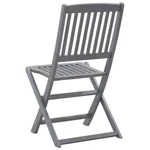 Berkfield Folding Outdoor Chairs 6 pcs Solid Acacia Wood