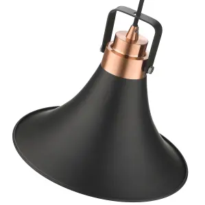 Luminosa Spring Dome Ceiling Pendant Matt Copper, E27