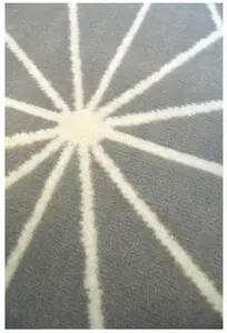 Maestro Collection Star Design Rug in Grey  3791 GB22