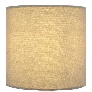 White & Grey Ceramic Fabric LED Table lamp