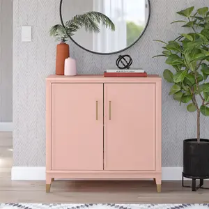 Westerleigh Cabinet with 2 Doors Pale Pink