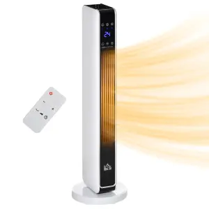 HOMCOM 2200W Indoor Tower Space Heater 10-49 degree Timer Thermostat Oscillating