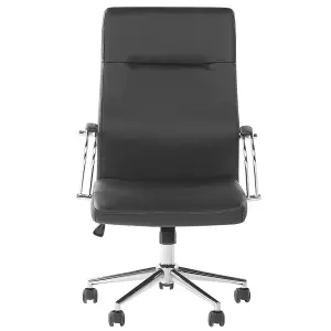 Office Chair Faux Leather Black OSCAR