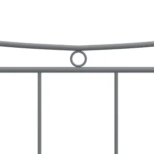 Berkfield Bed Frame Grey Metal 120x200 cm