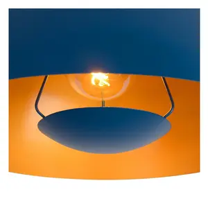 Lucide Siemon Modern Pendant Light 40cm - 1xE27 - Blue