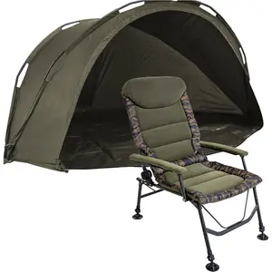 Ultimate 1 Man Waterproof Carp Fishing Bivvy Tent with Adjustable Chair Set