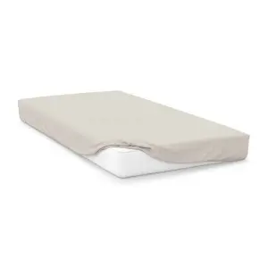 Belledorm Percale Fitted Sheet Ivory (190cm x 105cm)