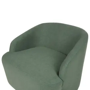 Armchair LAVIK Swivel Fabric Green