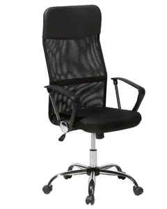 Beliani Minimalist Office Chair Black DESIGN