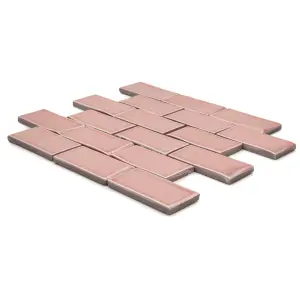 Handmade Blush Mosaic Tile - House of Mosaics