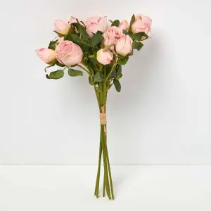 Homescapes Artificial Bouquet of Dried Pink Roses