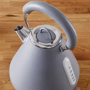 Dunelm Cool Grey Spectrum Kettle, Mid Century, Stainless Steel