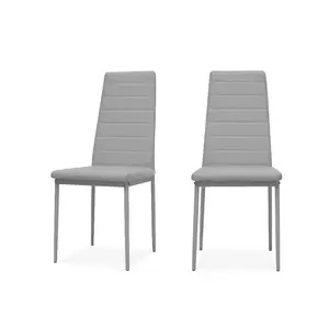 Etzel Upholstered Dining Chair (Set of 4) Grey