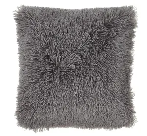 Catherine Lansfield Downstairs Living Cuddly 45x45cm Cushion Charcoal Grey