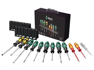 Wera 05051010001 Kraftform Plus XXL 1 Artisan Screwdriver Set, 12 Piece WER051010