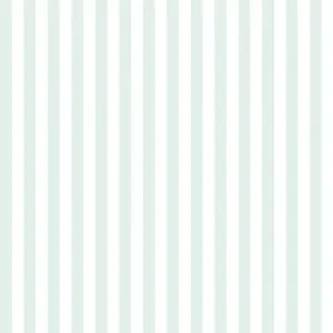 Classic Stripe Wallpaper In Soft Mint