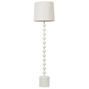 Beliani Modern Metal Floor Lamp White KRIOS