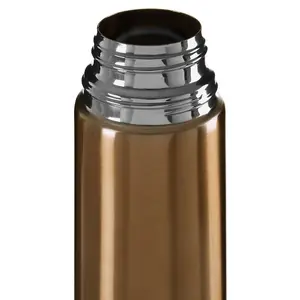 Interiors by Premier Stainless Steel Stripe 900ml Gold Finish Vacuum Flask, Leak-Proof Thermos Travel Flask