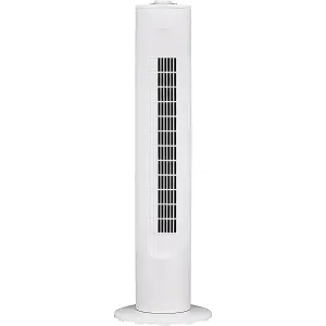 Mylek Tower Fan Cooling Cold Air Stand Fan Oscillation and Timer White