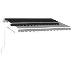 Berkfield Freestanding Manual Retractable Awning 300x250 cm Anthracite