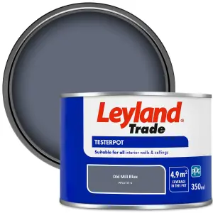 Leyland Trade Vinyl Matt Walls & Ceilings Emulsion Paint Old Mill Blue (PPG1171-6) 350ml Tester