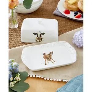 Wrendale Designs Covered Butter Dish (Cow)