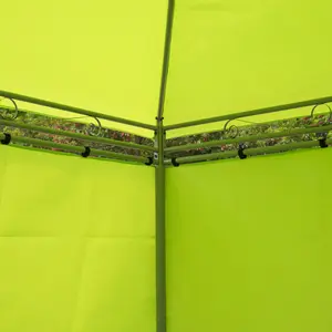 Outsunny 3x3m Garden Metal Gazebo Marquee Patio Party Tent Canopy Shelter