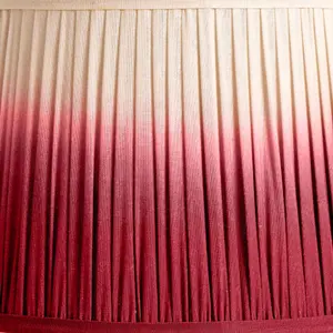 25cm Fuchsia Pink Ombre Soft Pleated Tapered Lampshade