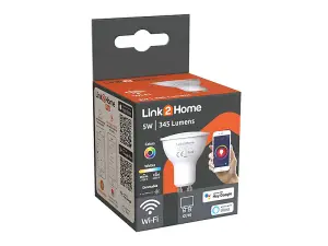 Link2Home Gu10 Wi-Fi Led Lamp With Rgb Pack 4