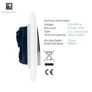 Trendiswitch COPPER 1 Gang 1 or 2 way Light Switch