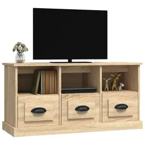 Berkfield TV Cabinet Sonoma Oak 100x35x50 cm Engineered Wood