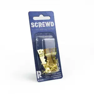 SCREWD Sawtooth Hanger Kit for Hanging Pictures, Photos and Framed Posters - Pack of 40