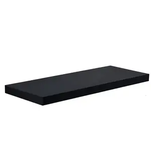 Balwinder Floating Shelf Black / 3.8cm H x 110cm W x 23.5cm D