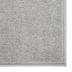 Rug Short Pile 140x200 cm Light Grey