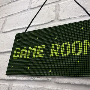 Red Ocean Game Room Sign Gamer Gift Boys Bedroom Decor Man Cave Games Room Sign