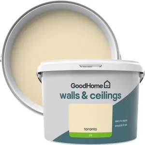 GoodHome Walls & ceilings Toronto Silk Emulsion paint, 2.5L