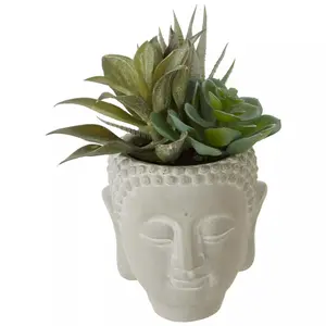 Fiori Buddha Pot Mixed Succulent Artificial Plant Foliage