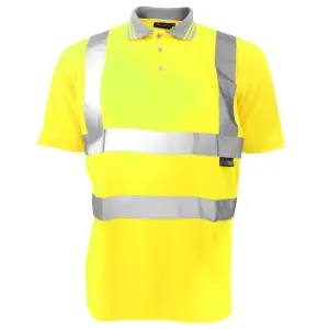 Warrior Mens Daytona Hi-Vis Short Sleeve Polo Shirt