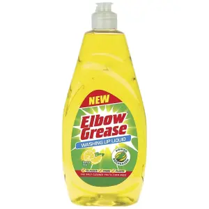 Elbow Grease Lemon Washing Up Liquid 600ml (Pack of 6)