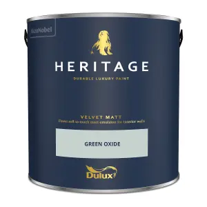 Dulux Trade Heritage Green Oxide Velvet matt Wall paint, 2.5L