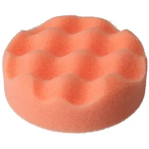 75mm Firm Dense Waffle Starting Mop Sponge for Buffing Polishing Hook + Loop