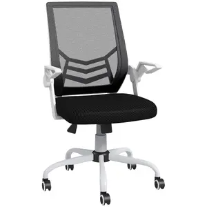 Vinsetto Mesh Swivel Office Chair Task Computer Chair w/ Lumbar Support, Black