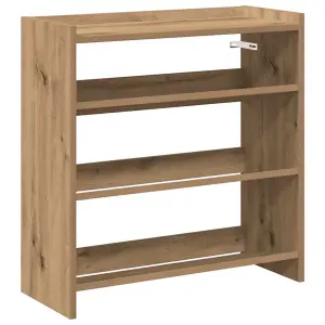 Berkfield Shoe Rack Artisan Oak 60x25x62 cm Engineered Wood