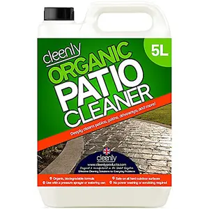 Cleenly Organic Patio Cleaner - For Patios, Driveways, Paths & More - Contains no Bleach or Harsh Chemicals 5L