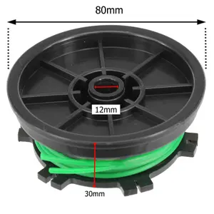 SPARES2GO Line Spool compatible with Qualcast CDB30A GDB30B Strimmer Trimmer (3m, 2mm)