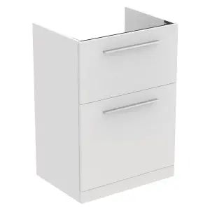 Ideal Standard i.life A Standard Matt White Freestanding Bathroom Vanity unit (H) 853mm (W) 600mm